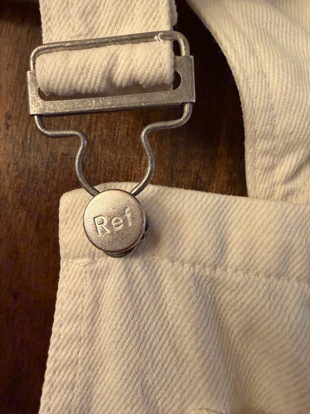 Reformation, Smith Style, Ivory Denim Overalls, Size 4 - Picture 7 of 16